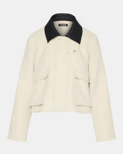 Justina Barn Jacket Oatmeal