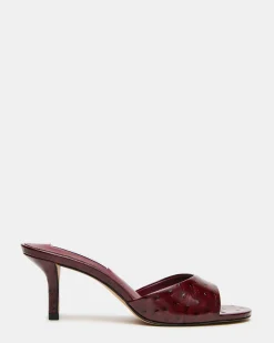 Kendrix Ostrich Wine Leather