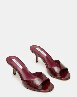 Kendrix Ostrich Wine Leather