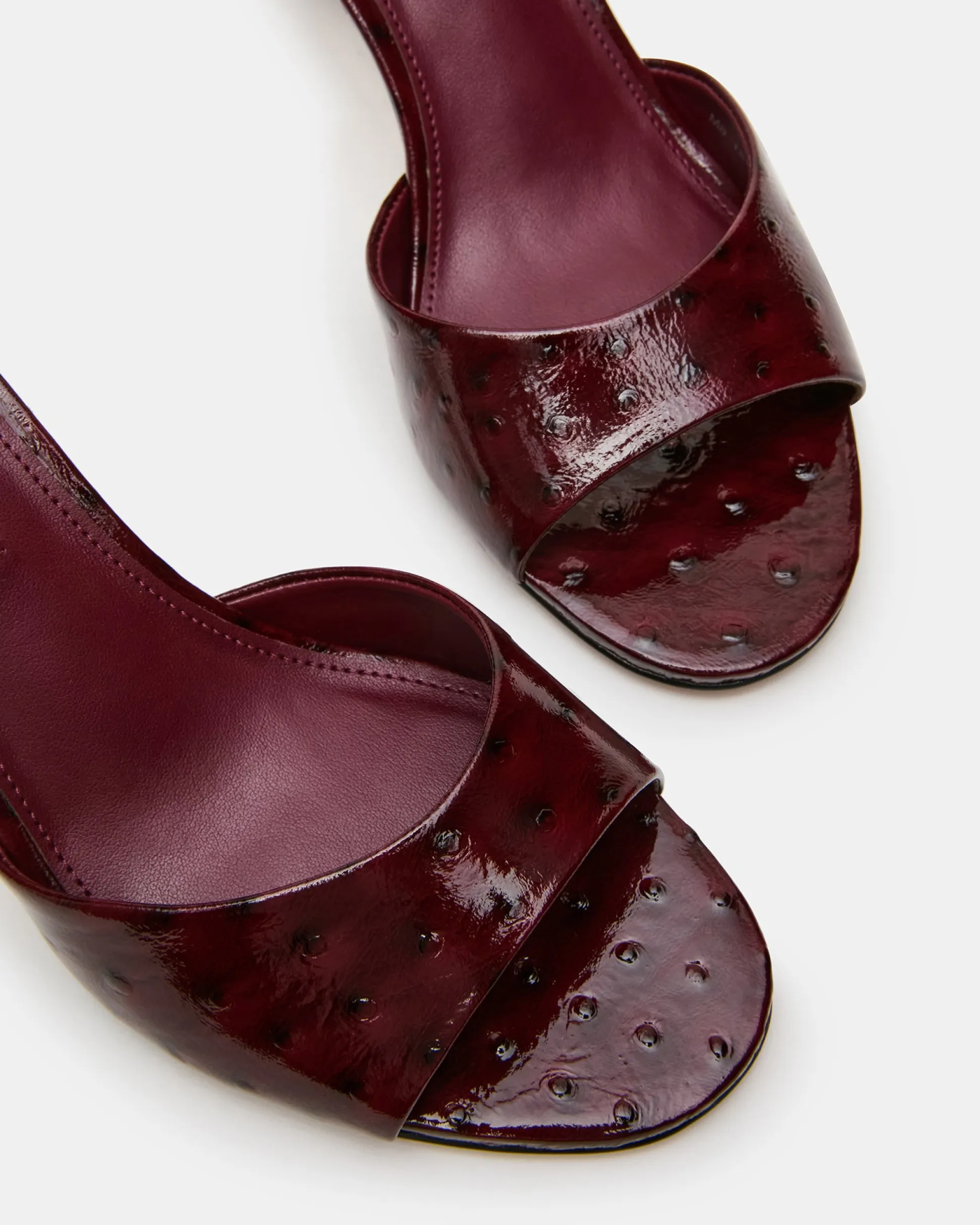 Kendrix Ostrich Wine Leather