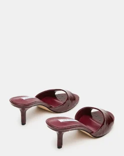 Kendrix Ostrich Wine Leather