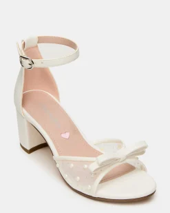 Kids' Adia White Mesh