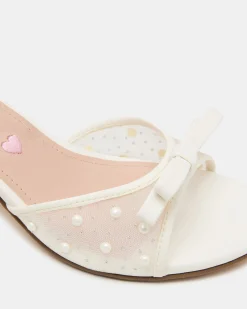 Kids' Adia White Mesh