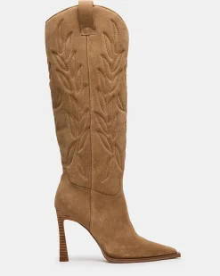 Kinzee Taupe Suede