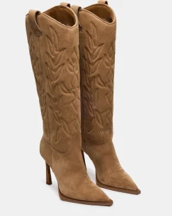 Kinzee Taupe Suede