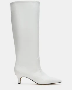 Lander White Leather