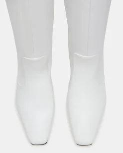 Lander White Leather