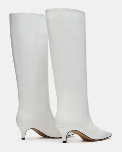 Lander White Leather