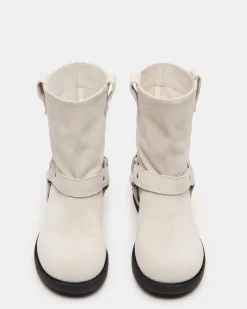 Lani White Suede