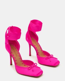 Larina Hot Pink Satin