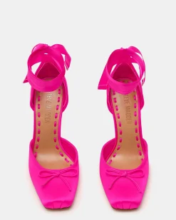 Larina Hot Pink Satin