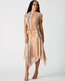 Larke Knit Top Rainbow Vision