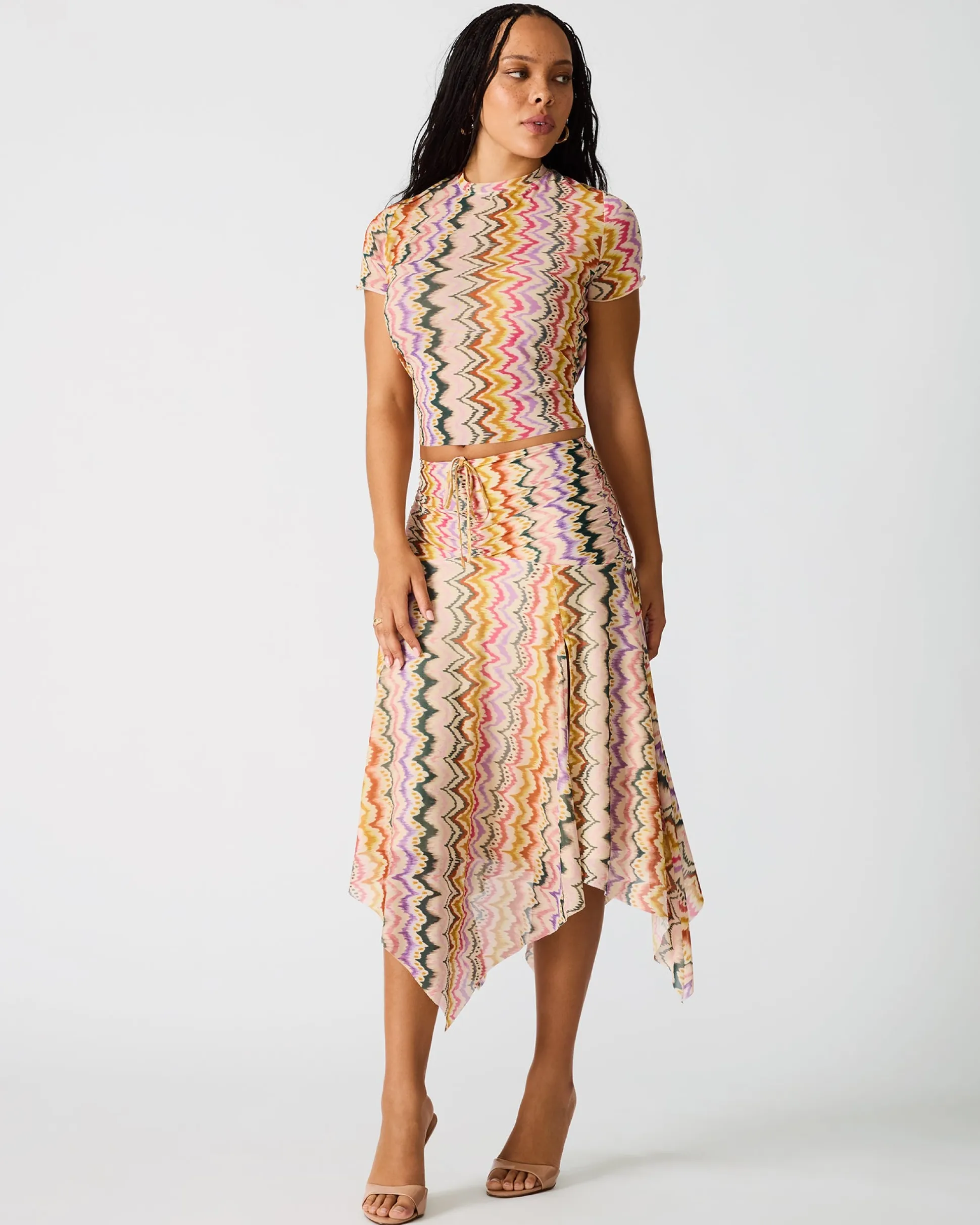 Larke Knit Top Rainbow Vision