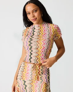 Larke Knit Top Rainbow Vision