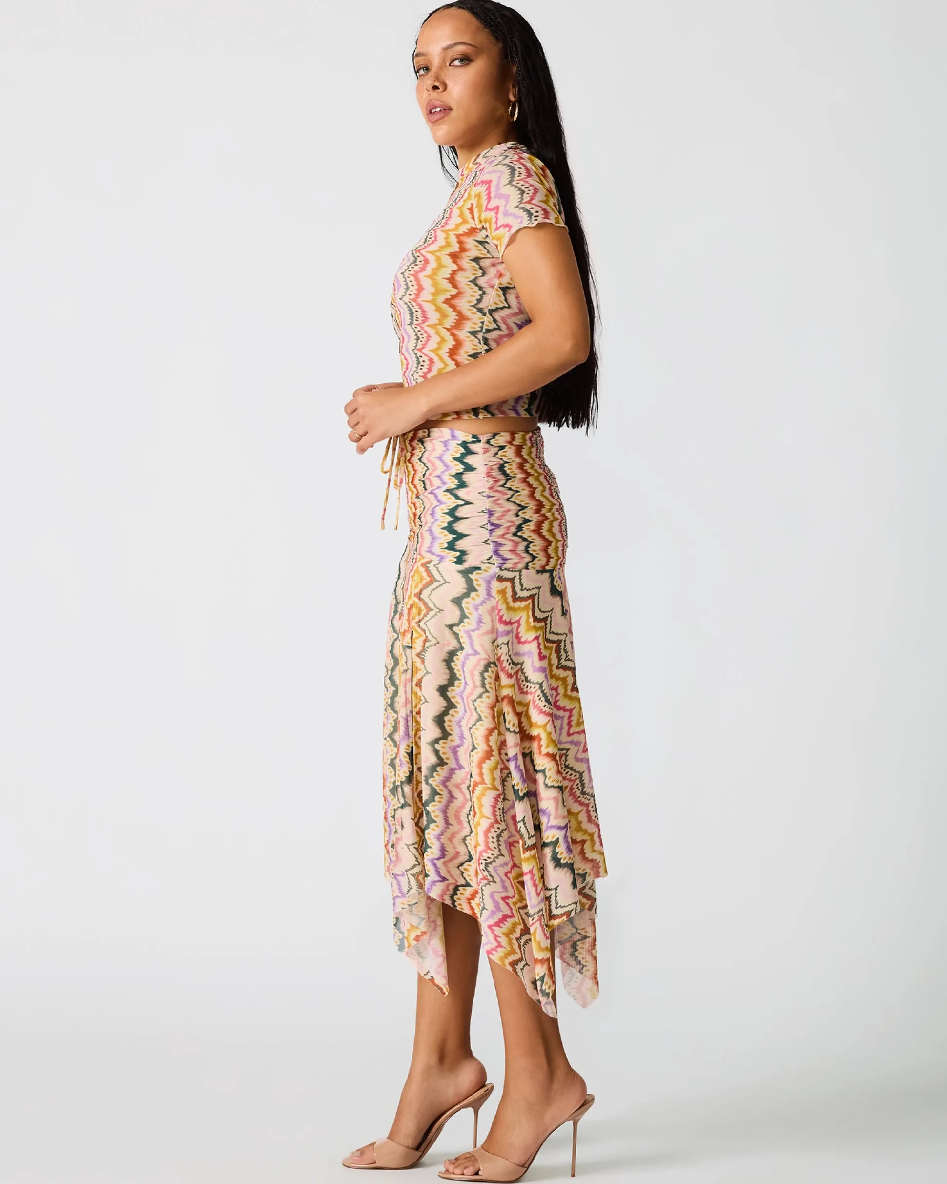 Larke Knit Top Rainbow Vision