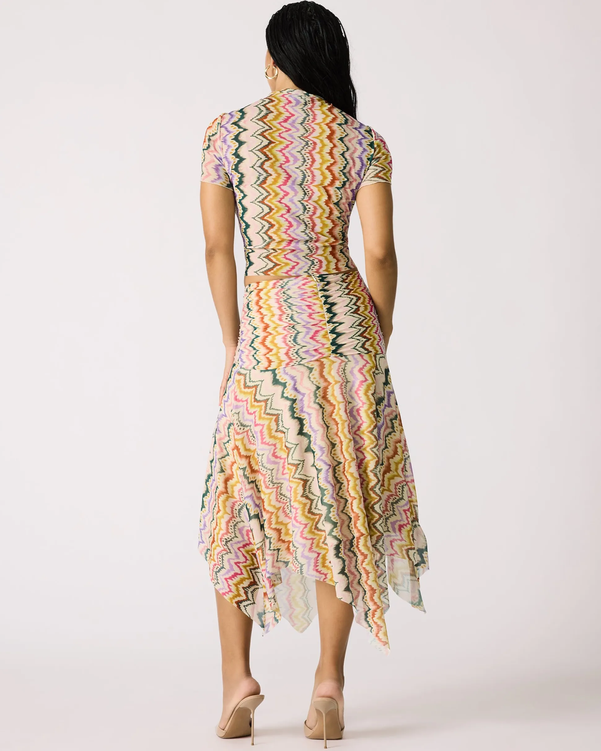 Larke Knit Top Rainbow Vision