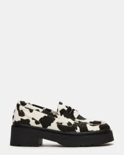 Layken Black Cow Print