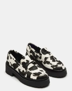 Layken Black Cow Print