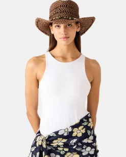Lei Beaded Trim Western Hat Black