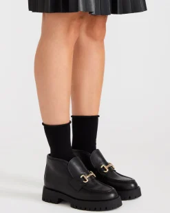 Leon Black Leather