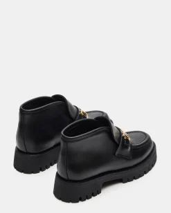 Leon Black Leather