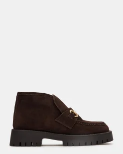 Leon Chocolate Brown Suede