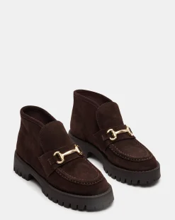 Leon Chocolate Brown Suede