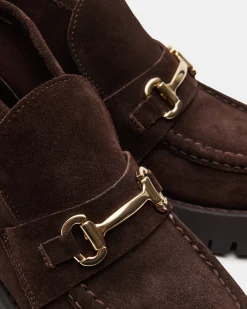Leon Chocolate Brown Suede