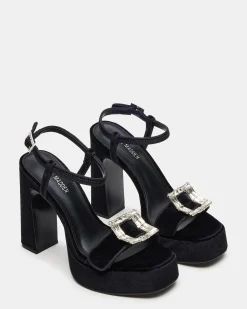 Liandra Buckle Black Velvet