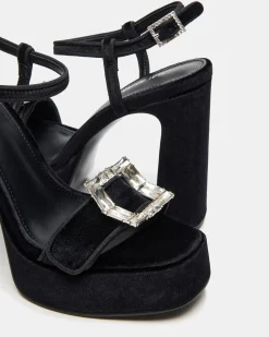 Liandra Buckle Black Velvet