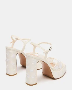 Liandra Embellished White Mesh