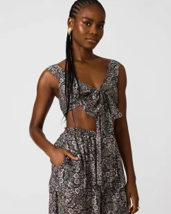 Livy Top Forest Green