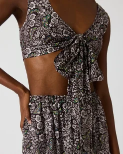 Livy Top Forest Green