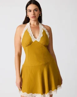 Liza Dress Thyme Green