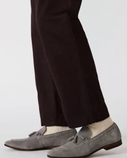 Logan Light Grey Suede
