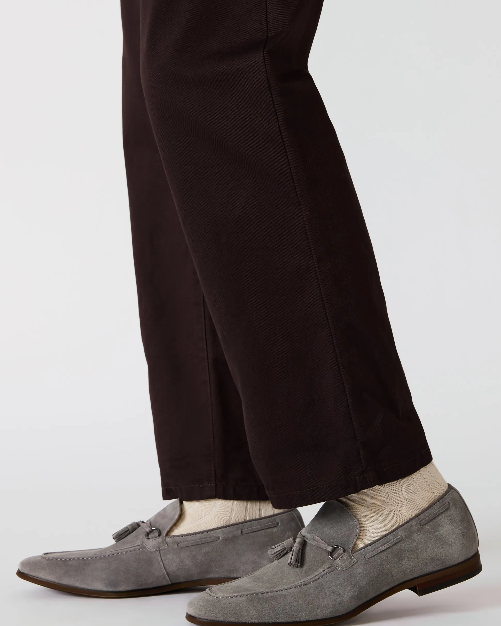 Logan Light Grey Suede