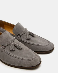 Logan Light Grey Suede