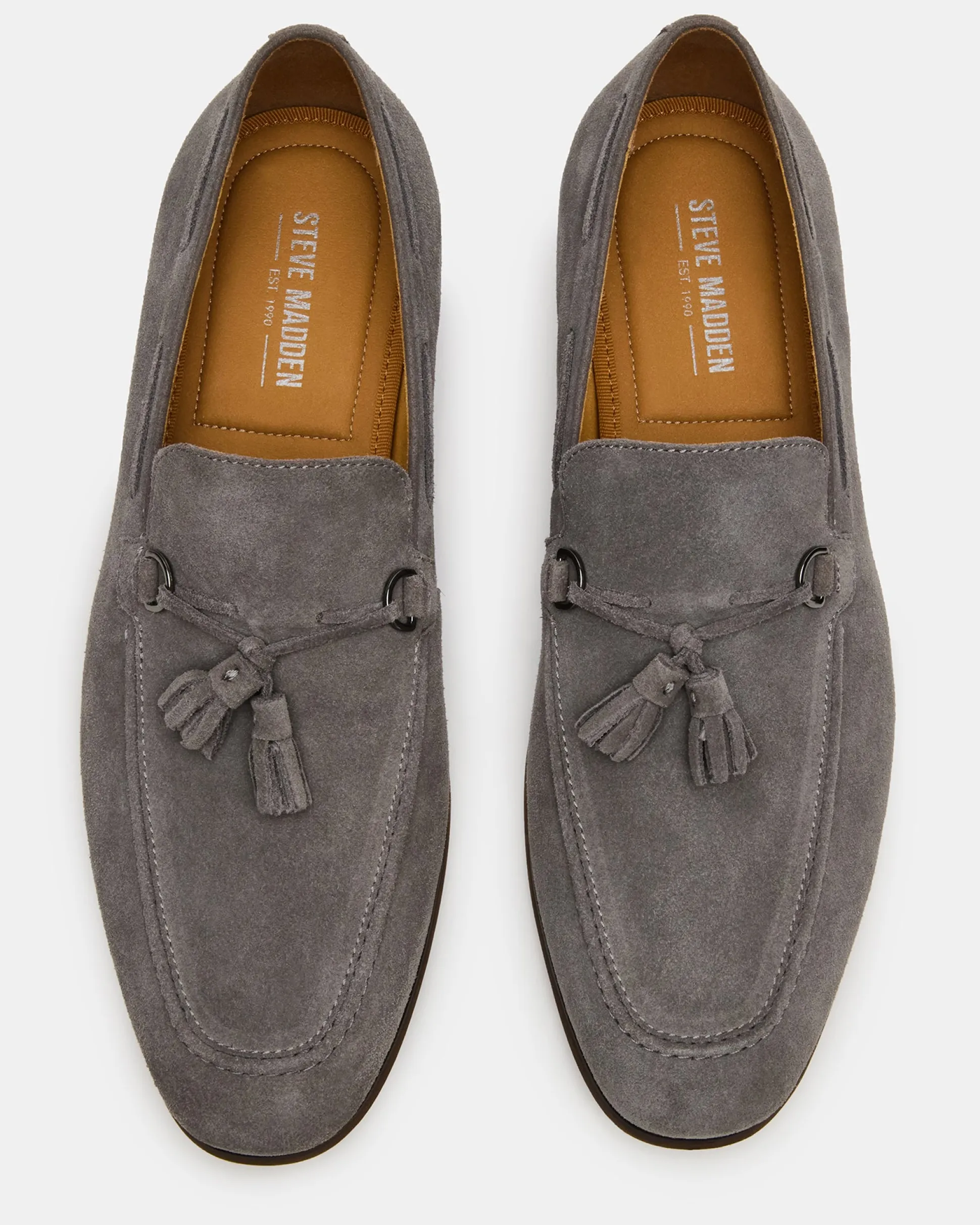 Logan Light Grey Suede