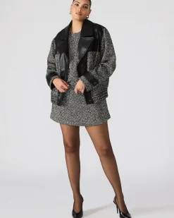 Louie Dress Black/white
