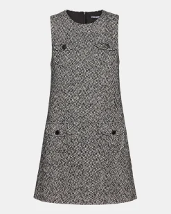 Louie Dress Black/white