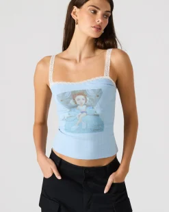 Love Goldie Tank Surf Blue
