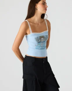 Love Goldie Tank Surf Blue
