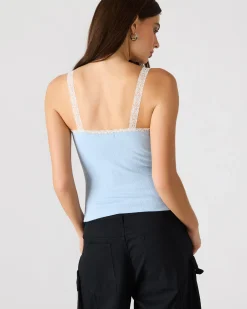 Love Goldie Tank Surf Blue