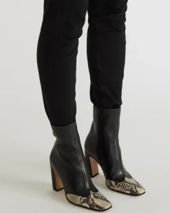 Lyle Black Leather With Snake