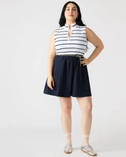 Lyon Dress Navy