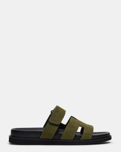 Maiven Green Suede