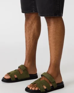 Maiven Green Suede
