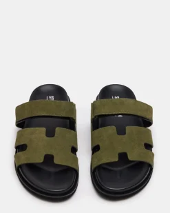 Maiven Green Suede