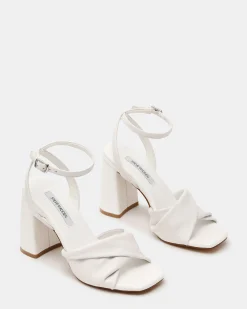 Mandy White Leather