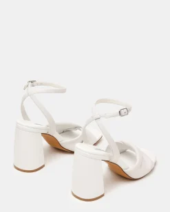 Mandy White Leather